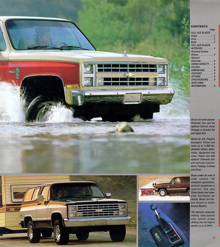 1985 Chevrolet Blazer Brochure Page 7